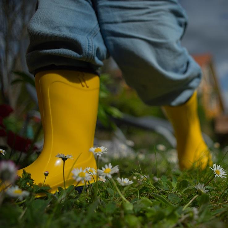 gelbe Gummistiefel