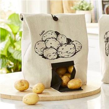 Kartoffelbeutel mit Knopfverschluss