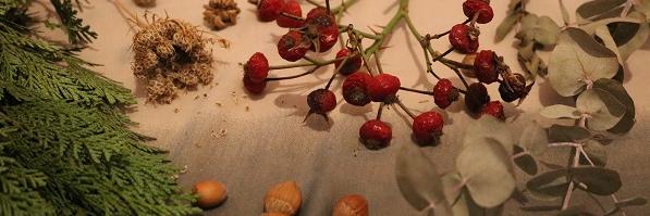 Die Natur bietet viele Dekomaterialien