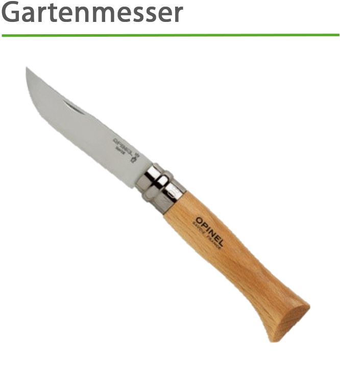 Mit dem Opinel Messer fällt die Ernte ganz leicht