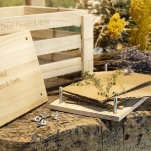Blumenpresse Holz