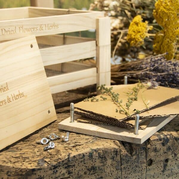 Blumenpresse Holz