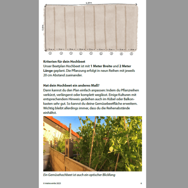 Digitaler Beetplan „Hochbeet“ zum Download – Bild 5