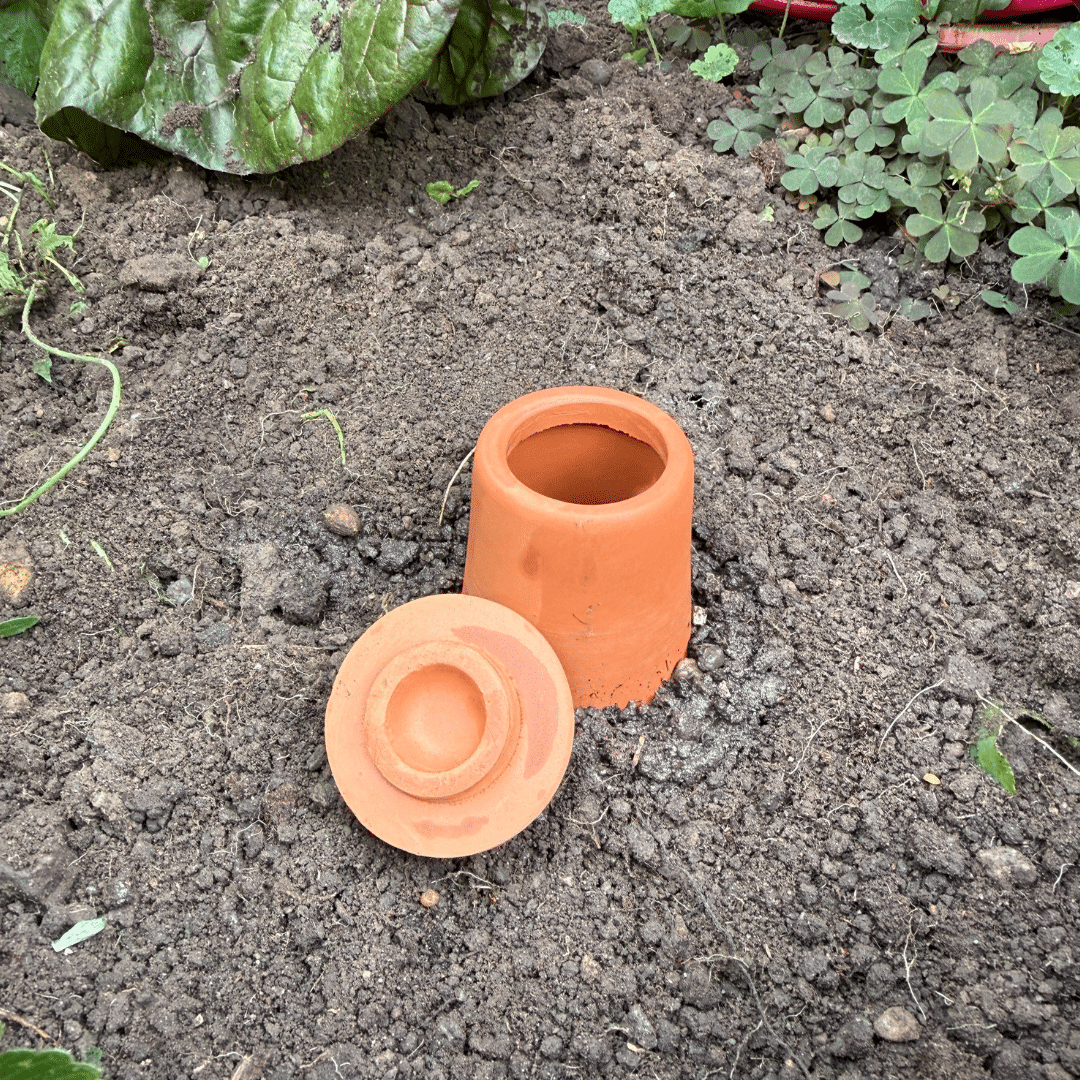 Olla, Wasserspeicher, Pflanzenbewässerung aus Terrakotta, 1,5 Liter Vol. – Bild 4