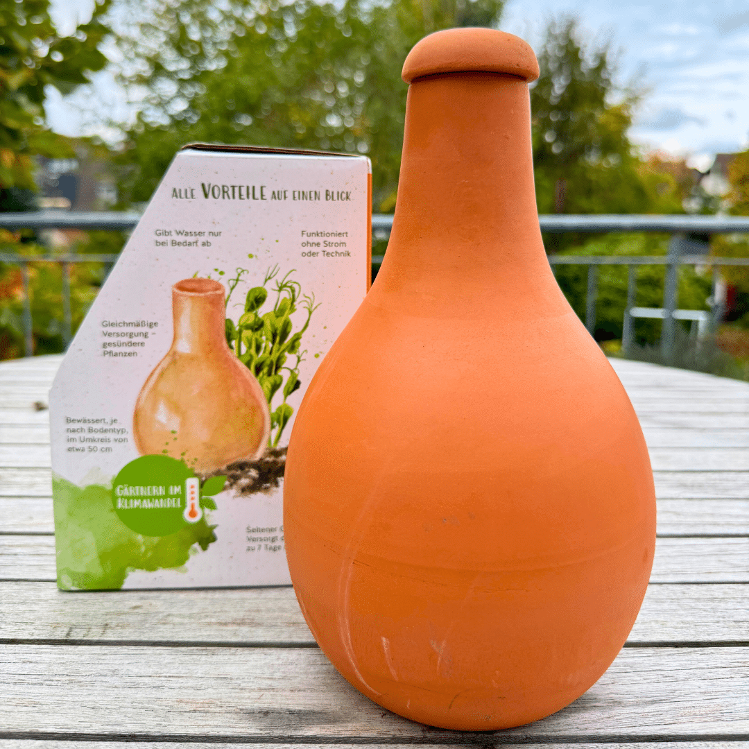 Olla, Wasserspeicher, Pflanzenbewässerung aus Terrakotta, 1,5 Liter Vol. – Bild 2