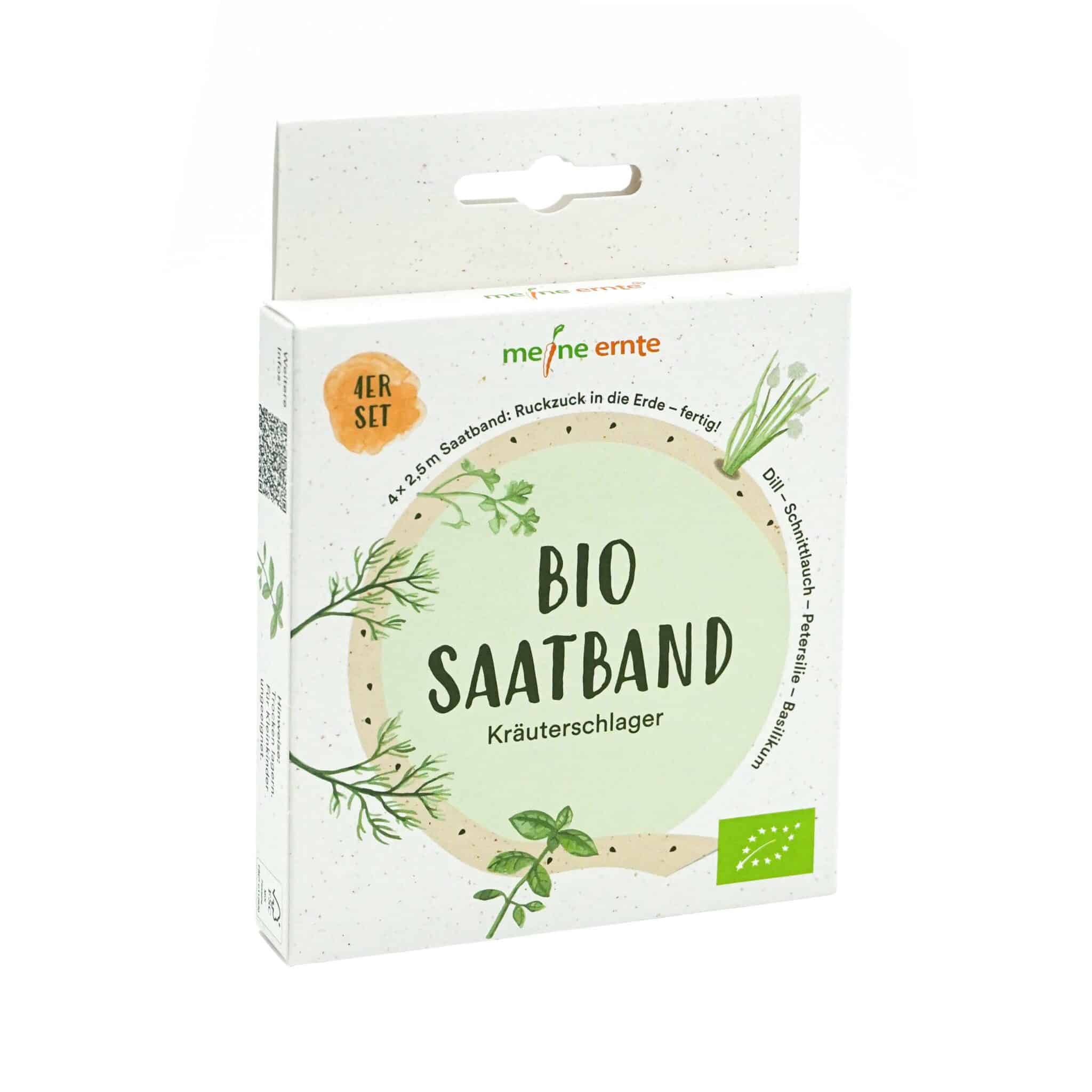 BIO Saatband 4er Set „Kräuterschlager“ meine ernte meine ernte Shop